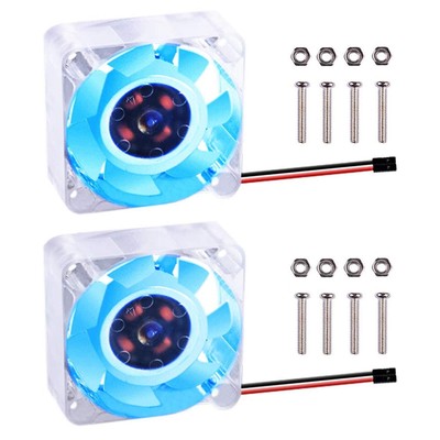 2pcs Quiet Fan For Raspberry Pi 4 Pi Cooling Fan 40x40x10mm 4010 Fan Dc 5v 3.3v 