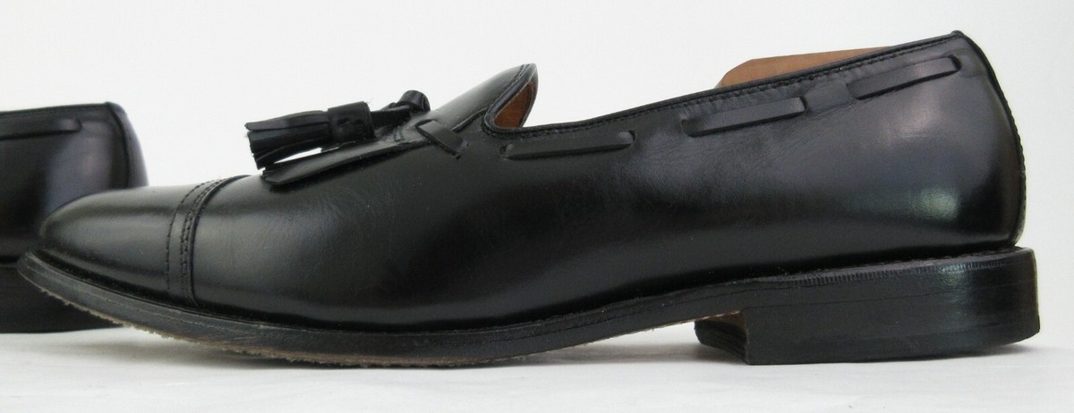 Allen Edmonds Dalton Cap Toe Kiltie Tassel Dress Shoes Black 