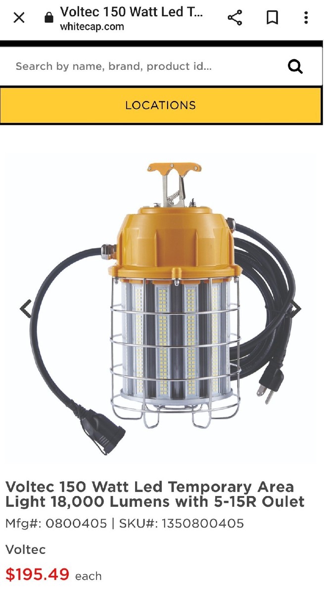 Voltec LK-K5-II-150W Temp Light | eBay