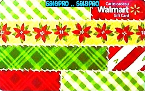 2x WALMART CHRISTMAS SANTA CLAUS CARD WRAPPING PAPER COLLECTIBLE GIFT CARD LOT - Picture 2 of 4