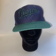 Vtg Winnie The Pooh Tigger Disney Store SnapBack Hat Navy Dark Green 1990 s