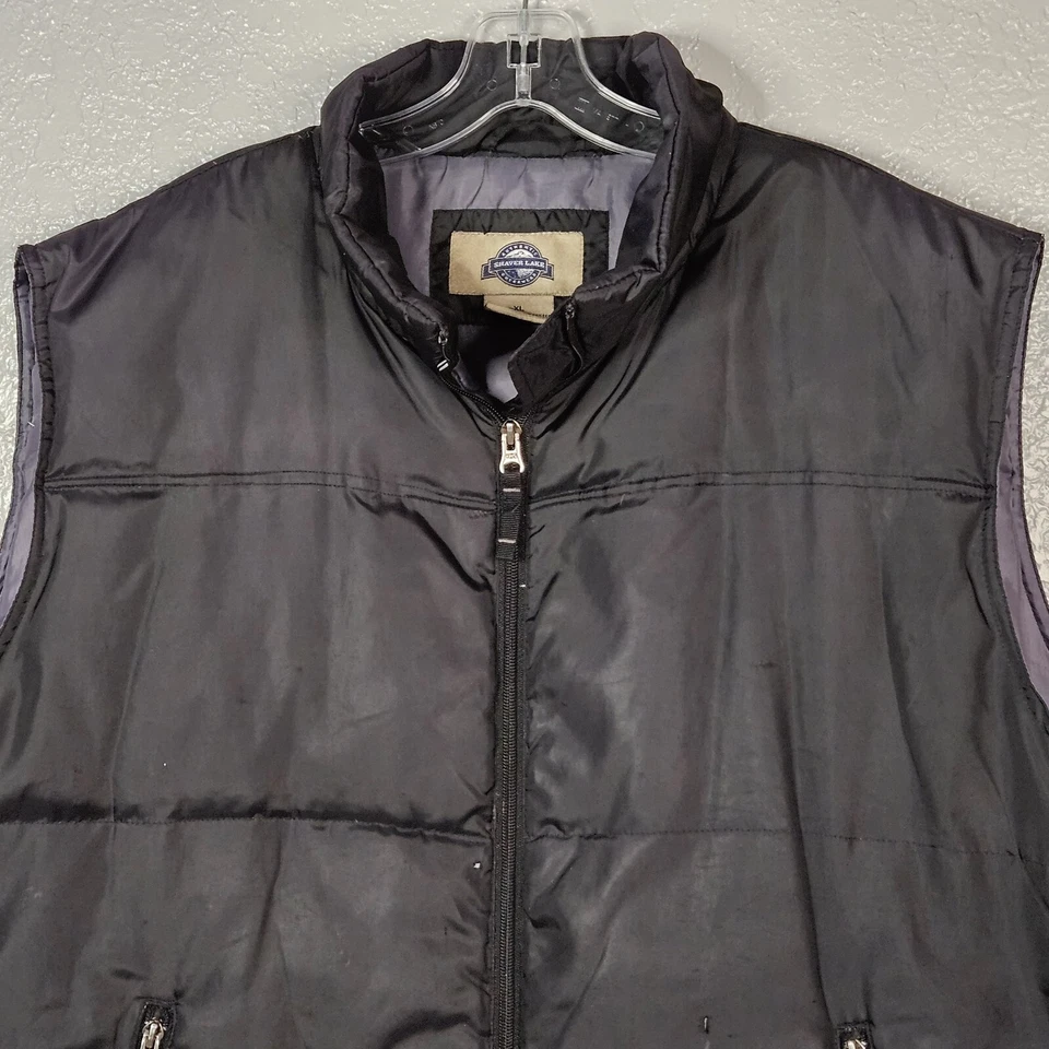 Chaleco de plumón Shaver Lake talla XL para hombre 55 % plumón 45 % plumas poliéster negro Foto 2 de 4