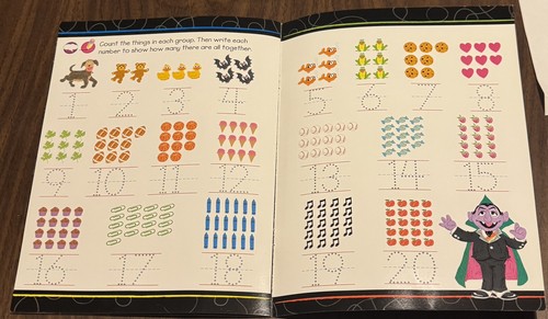 Sesame Street Numbers Write And Wipe Workbook, 2015 - Picture 4 of 5