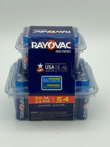 Rayovac AA Batteries &AAA Batteries Combo Pack 30 AA and 24 AAA 54 Battery Count-image