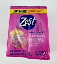 New 2 Zest Indulgence Deodorant Bar Soap Bars Lush Orchid Almond Oil