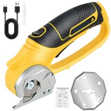 5V Cordless Electric Scissors Rechargeable Rotary Cutter for Fabric Carpet Plast