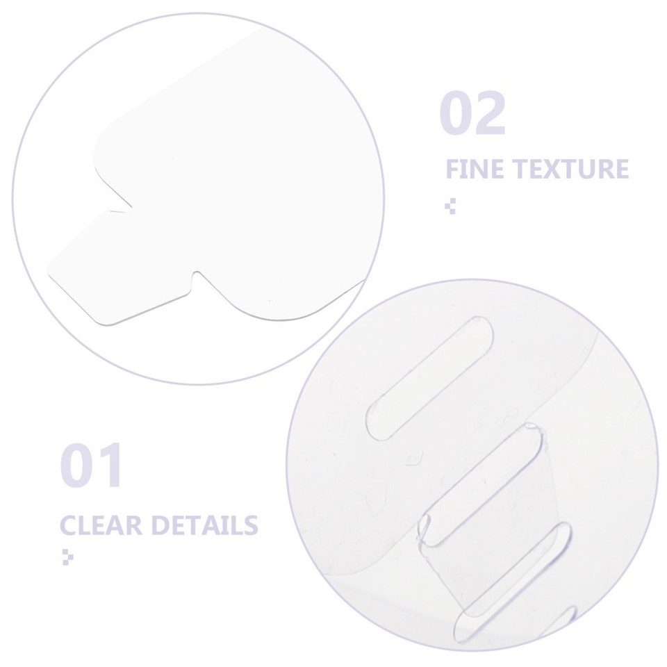 100pcs Collar Inserts Plastic for Men's Dress Shirts Support System for ...