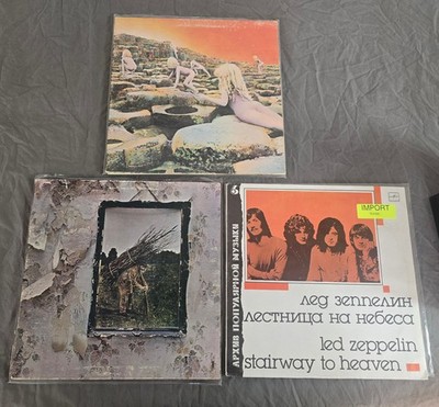 Led Zeppelin LP Lot Stairway to Heaven 1st USSR 88 / IV 77 / Houses Holy 77 OIS