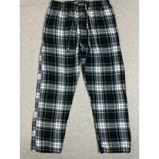 Polo Ralph Lauren Flannel PJ Pant Mens XL Green Plaid Pajama Sleepwear Pony Logo