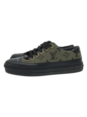 LOUIS VUITTON Stellar Line Low Top Sneakers Size 36 / US 6 Green canvas