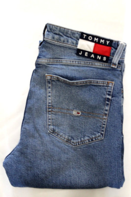 Tommy Jeans Ryan regular straight men's jeans W30 L30 mid blue stretch LEVK356