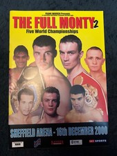 Joe Calzaghe v Richie Woodhall boxing programme. With ticket. Paul Ingle & other