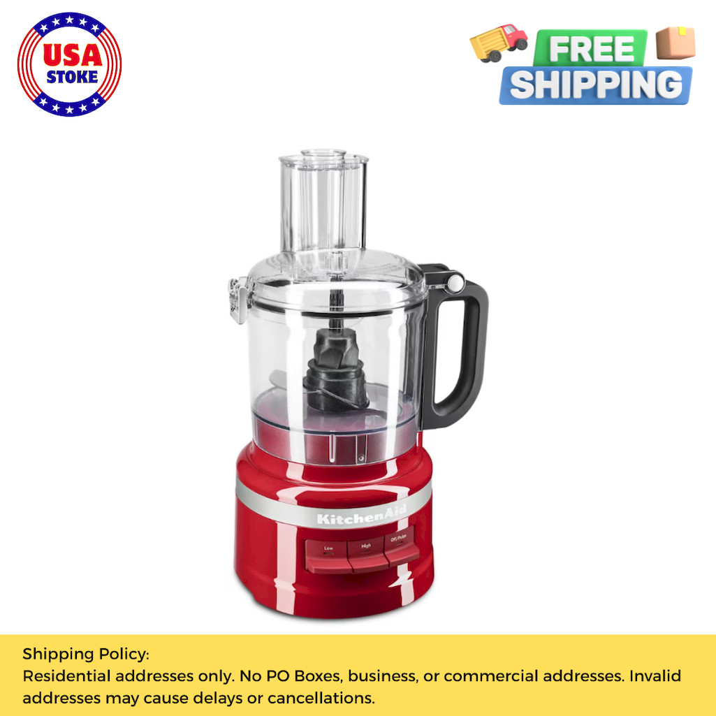 KitchenAid 7 Cup Food Processor - Empire Red