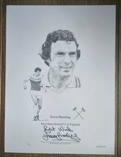 Trevor Brooking hand signed print