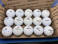 15 ASSORTED PREMIUM White Wilson USED Golf Balls - DUO SOFT