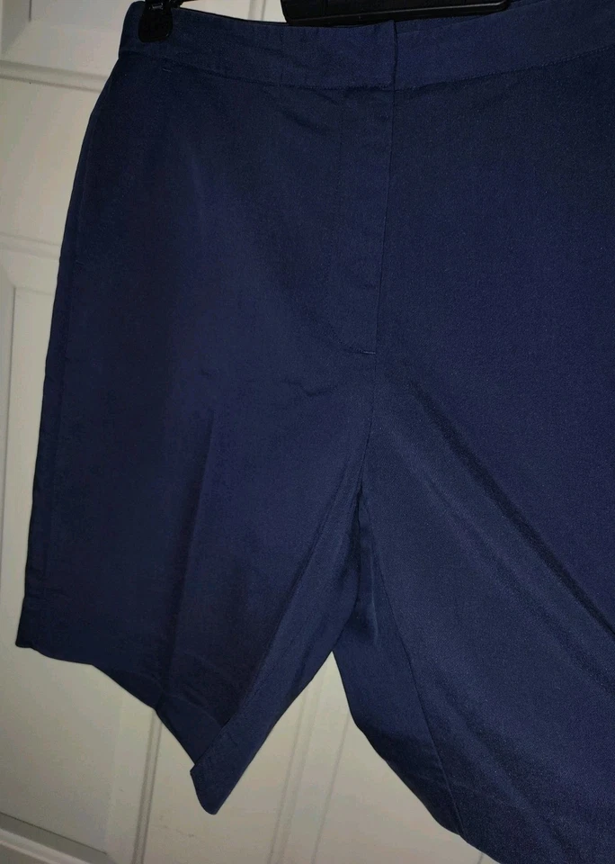 Pantalones Cortos Para Mujer ASHWORTH 8 Azul Marino Bermudas Golf Verano Atletismo Foto 2 de 4