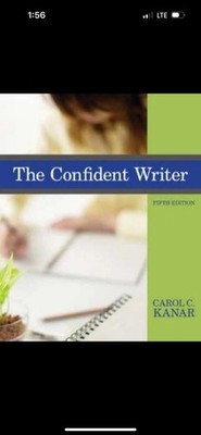 The Confident Writer by Carol C. Kanar (2008, Trade Paperback)