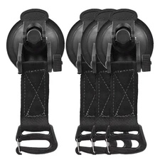 4 x Heavy Duty Suction Cup Anchor Tie Downs Hooks Lock Holder Car Awning Camping