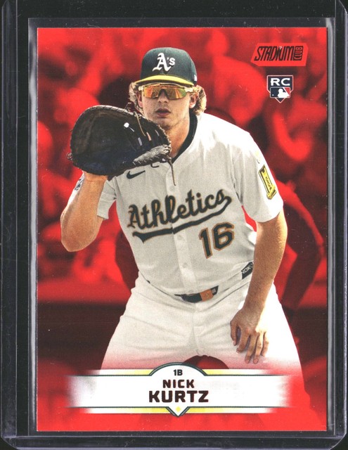 2025 Stadium Club #9 Nick Kurtz Red Foil