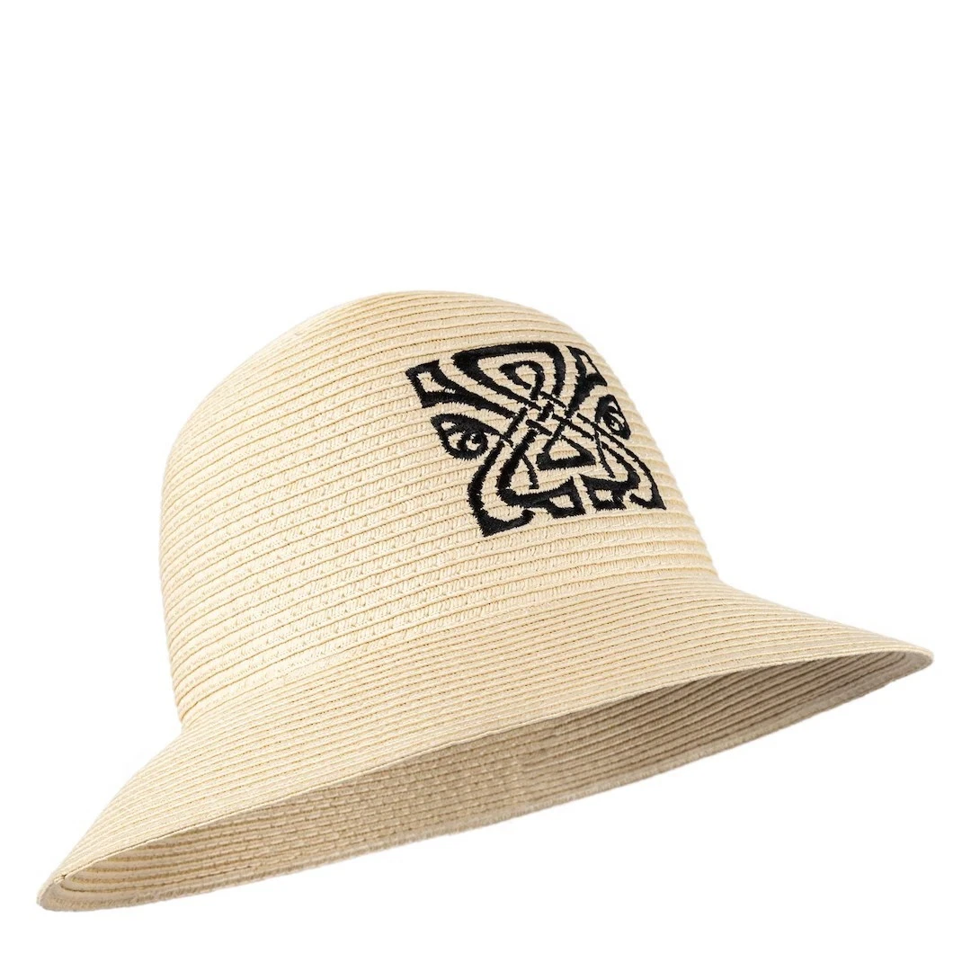 Biba Natural Logo Sun Hat Iconic Logo Beach - Festival - Cruise S/MED NEW