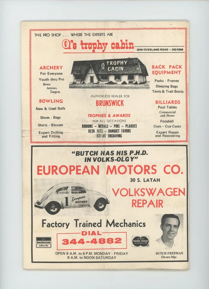 ¡Programa de carreras de autos Idaho Super Stock 1972! Raro Meridian Speedway ID NASCAR Race Foto 3 de 4