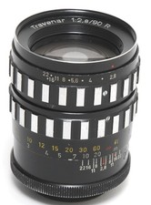 @ Obiettivo Schacht Ulm Travenar 2.8/90 R Leica attacco a vite Travenar
