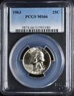 1963 Washington Quarter PCGS MS66