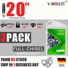 3Pack 20" Chainsaw Chain .325" .050" 80DL for Husqvarna 450 455 460 Rancher