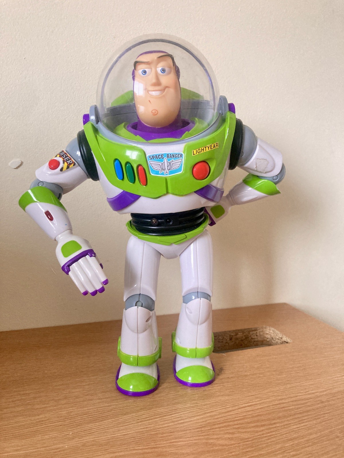 Disney Pixar Buzz Lightyear Toy Story Thinkway Toys Talking Figure Working 1990