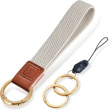 Stretchy Key Chain, Cute Keychain Wristlet, Woven Wrist Lanyard for Keys