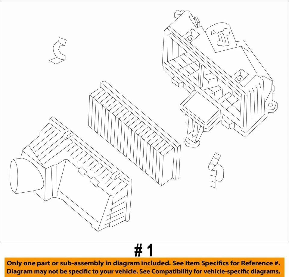 Conjunto de filtro de aire usado se adapta a: Nissan Murano 2015 3,5 L 6 cilindros grado A Foto 4 de 4