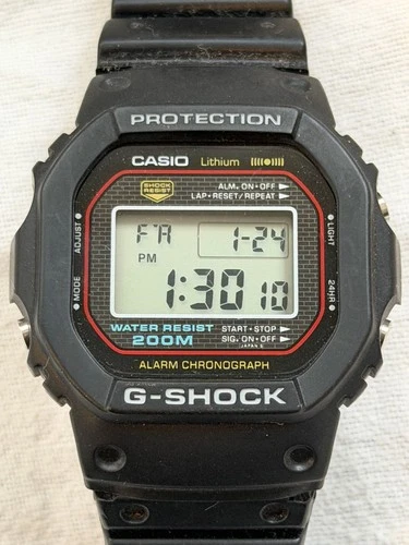 RARE Vintage Casio G Shock DW-5000 Module 240 Digital Watch