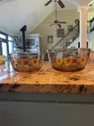 Anchor Hocking Vintage Sunflower Mixing Bowls-Set of 2 - 1.5 & 2.5 Qt