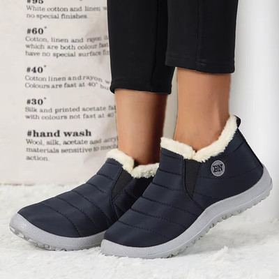 Sneaker Woman Shoes Keep Warm Slip on Snow Women'S Boots Couple Sneakers 2025 Wi