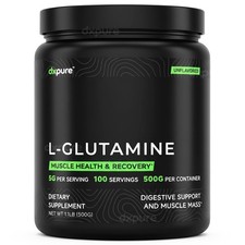 L-Glutamine Powder Workout Recovery 500G - 100 Servings - Unflavored