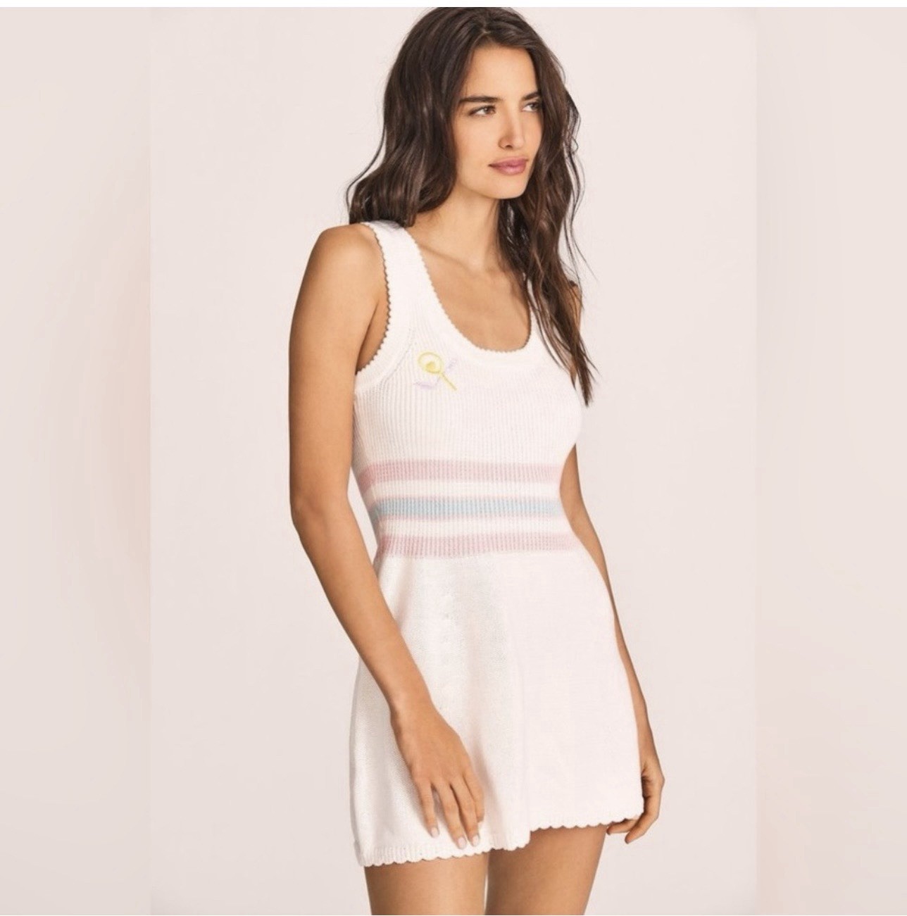 NWT Love Shack Fancy Indiana Mini Dress Women's Size Small Tennis Dress