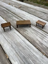 Concord Miniatures Dollhouse Tables 1:12 Lot Of 3