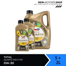 Total Quartz Ineo FDE 0W-30 ACEA C2 Ford Jaguar Motoröl 5+2 Liter = 7 Liter Total Quartz Ineo FDE 0W-30 ACEA C2 Ford Jaguar Motoröl 5+2 Liter = 7 Liter
