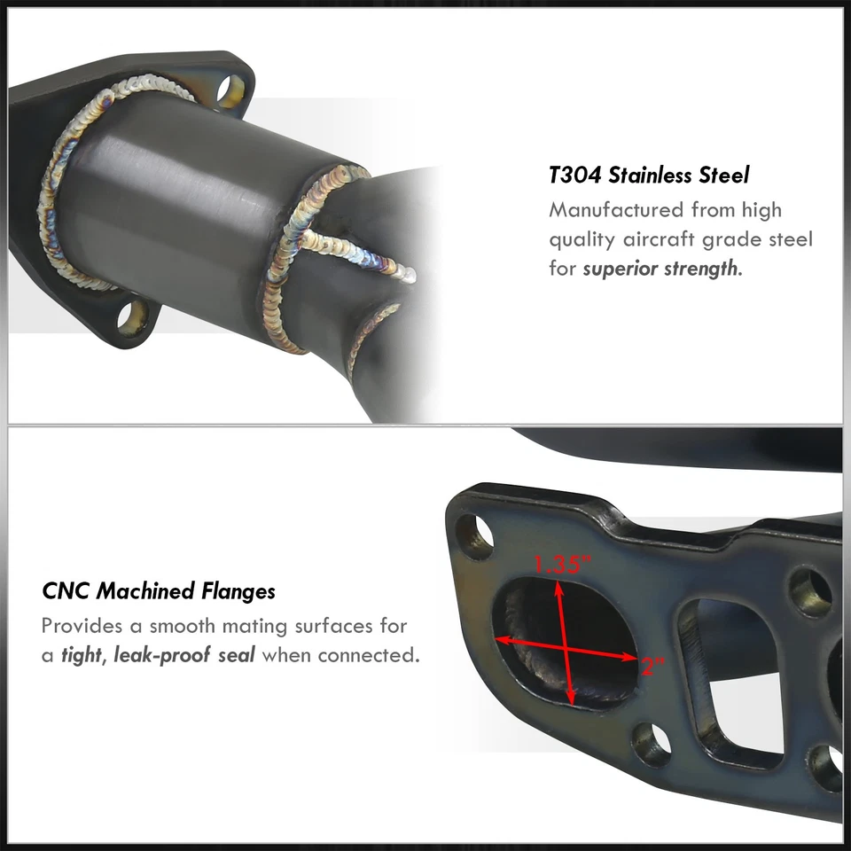 Gunmetal Header Manifold For 2009-2020 Nissan 370Z G37 VQ37 / 07-08 350Z VQ35HR - Image 2 of 4