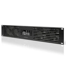CLOUDPLATE T7, Rack Mount Fan Panel 2U, Exhaust Airflow, for Cooling AV, Home...