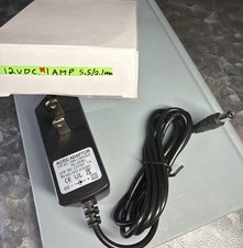 NEW 12V 1A AC/DC Power Supply Adapter 1000mA 5.5mm x 2.1mm Universal Wall Plug
