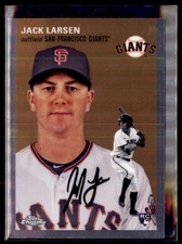 2023 Topps Chrome Jack Larsen Giants 89 Rookie Platinum