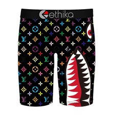 Ethika Men's Black Underwear Boxer Briefs US Stock Size Large New With Tag P pr