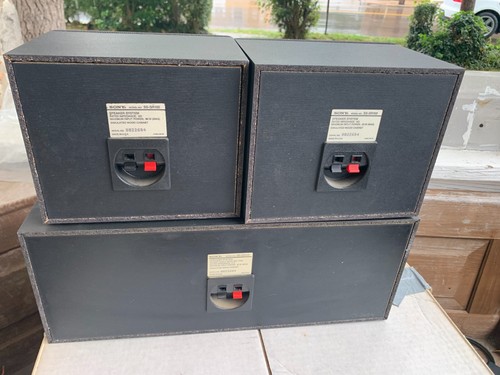 3 Sony SS-CR300 Vintage Speakers Home Theater Surround Sound USA Made W/ Box - Picture 7 of 11