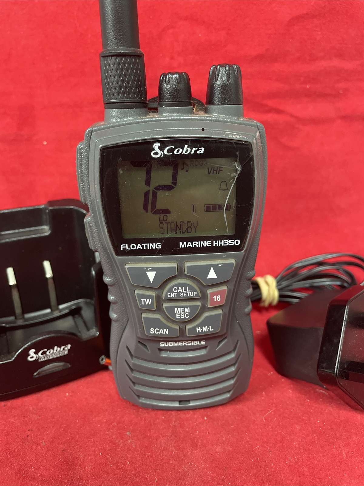 Cobra MR HH350 Handheld Floating VHF Marine Radio ** see listing