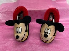 Disney Junior Mickey Mouse Slippers House Shoe Toddler Boys Size 11/12Multicolor
