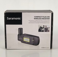 Saramonic UwMic9 RX-XLR9 Compact Plug-On Wireless Receiver XLR Dual-Channel UHF