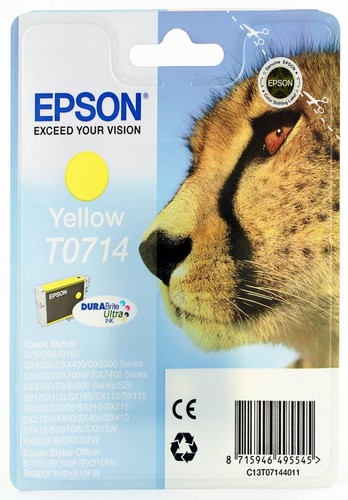 Epson T0714 Yellow Ink Cartridge for 