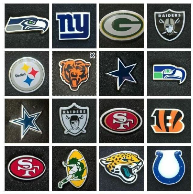 NFL AMERICAN FOOTBALL PIN BADGE TEAM DECAL CHOOSE FROM LIST