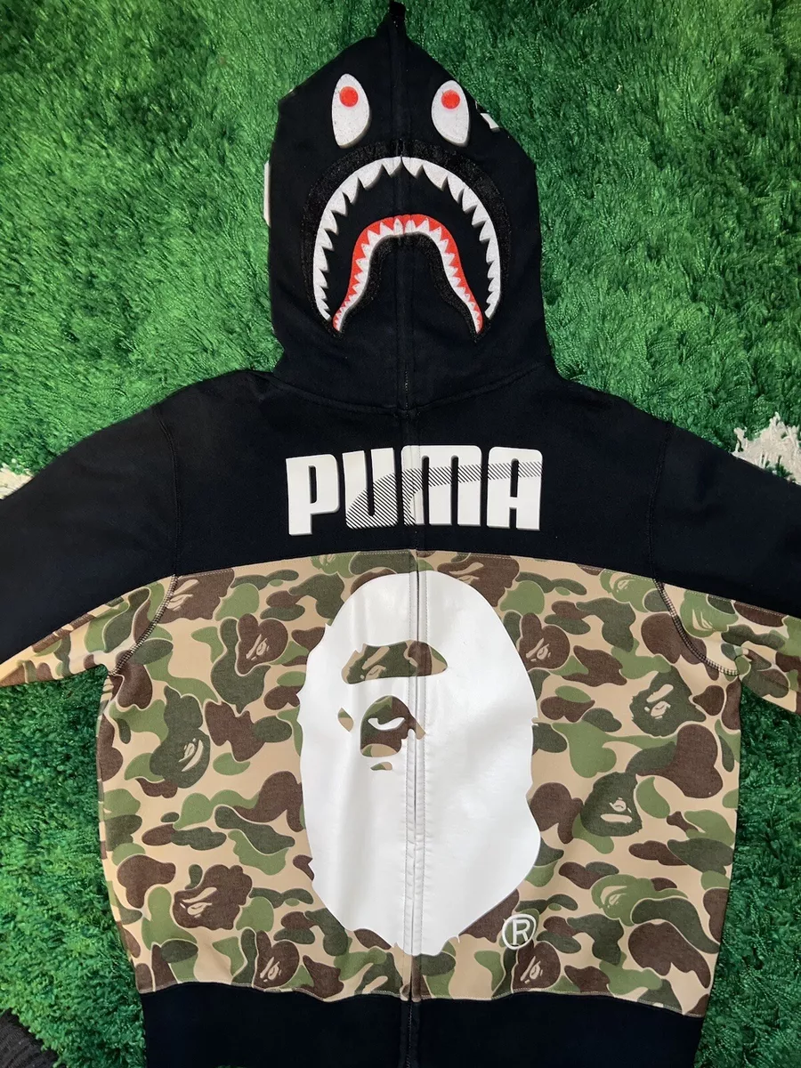 Bathing Ape Bape X Puma Camo Hoodie Zip Up Large Bathing Ape Bape X Puma Camo Hoodie Zip Up Large